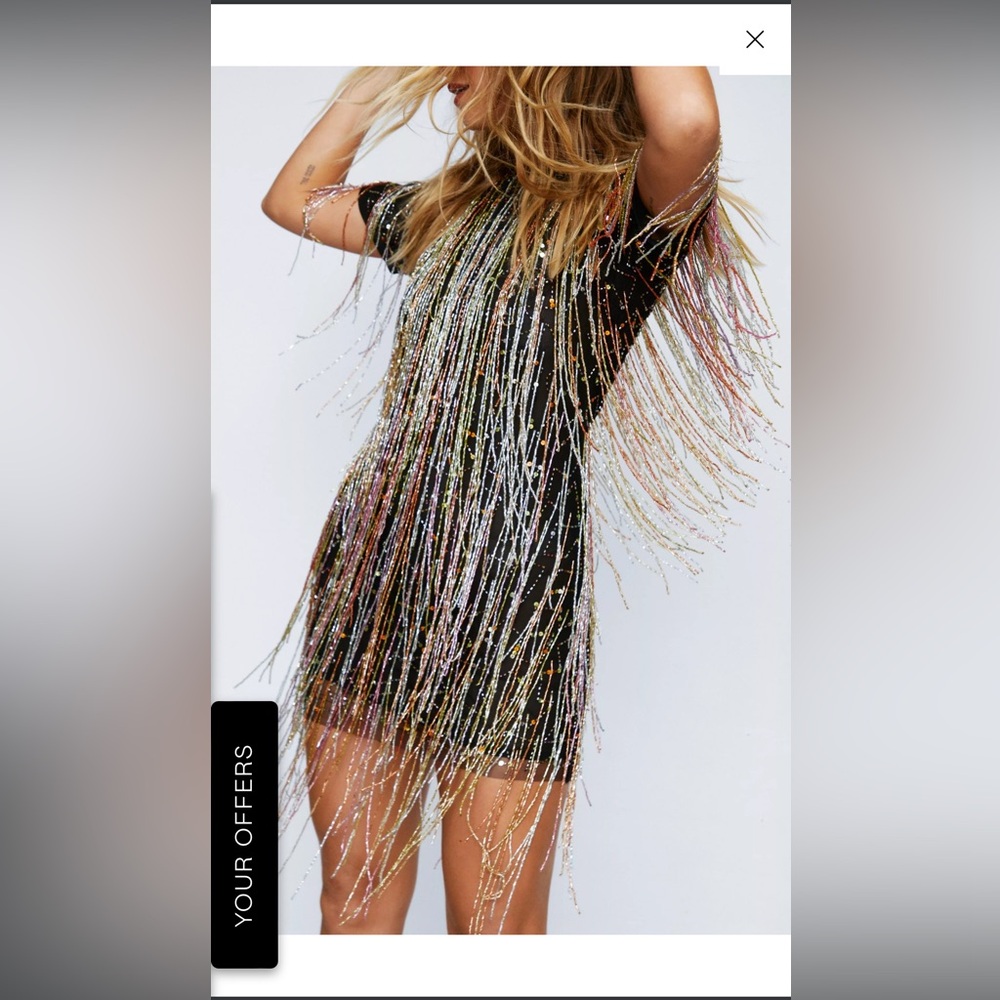 Beaded Fringe Dress - Picture 3 of 6